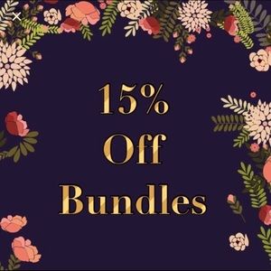 15% Discount On Bundles Of Two Or More Items